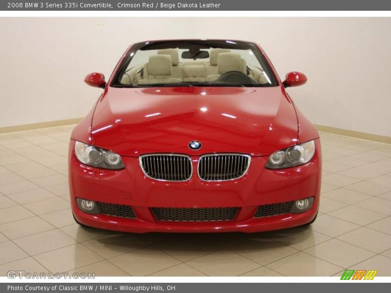 Crimson Red / Beige Dakota Leather 2008 BMW 3 Series 335i Convertible