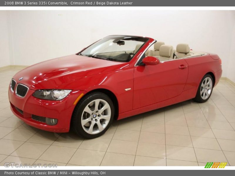 Crimson Red / Beige Dakota Leather 2008 BMW 3 Series 335i Convertible
