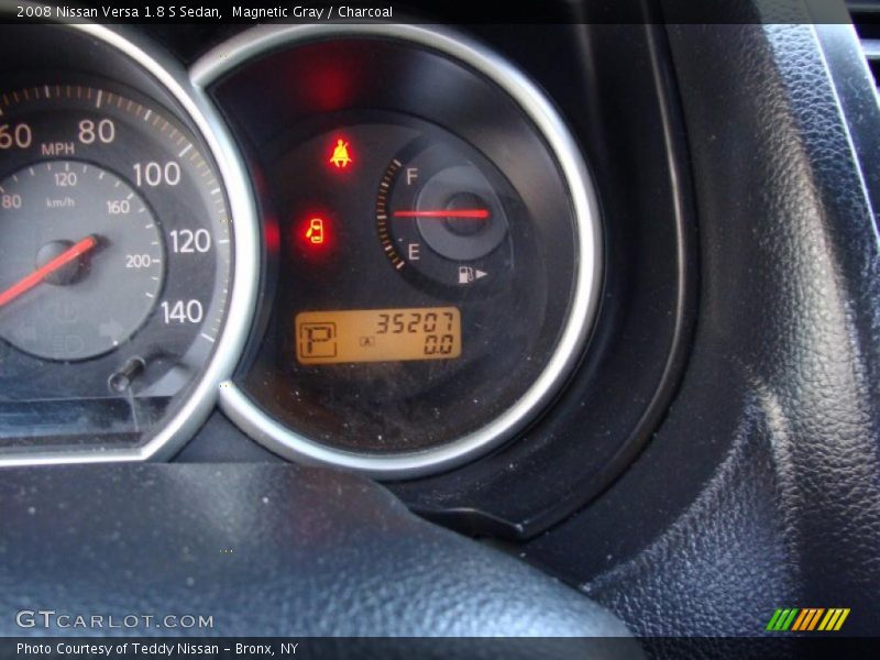 Magnetic Gray / Charcoal 2008 Nissan Versa 1.8 S Sedan