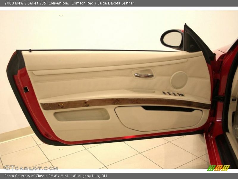 Crimson Red / Beige Dakota Leather 2008 BMW 3 Series 335i Convertible