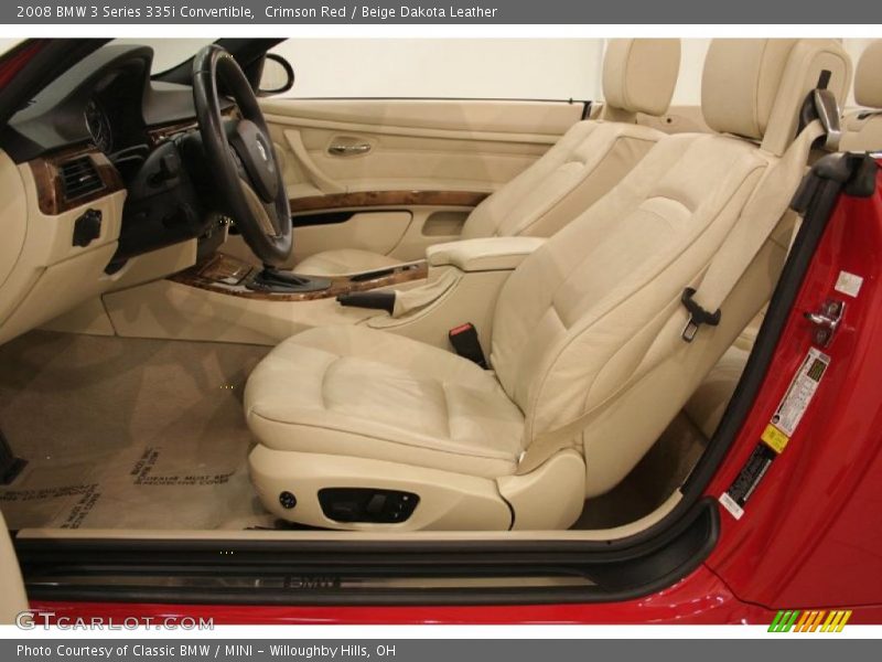 Crimson Red / Beige Dakota Leather 2008 BMW 3 Series 335i Convertible