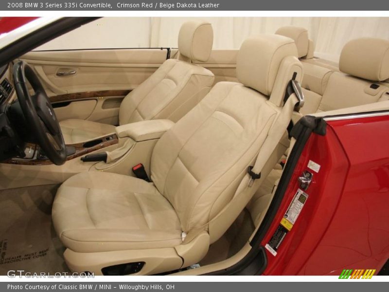 Crimson Red / Beige Dakota Leather 2008 BMW 3 Series 335i Convertible