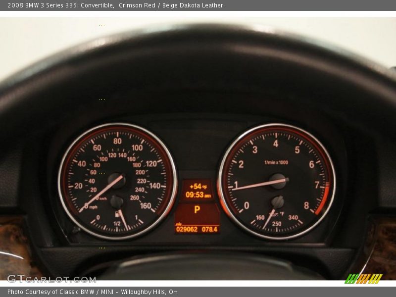 Crimson Red / Beige Dakota Leather 2008 BMW 3 Series 335i Convertible