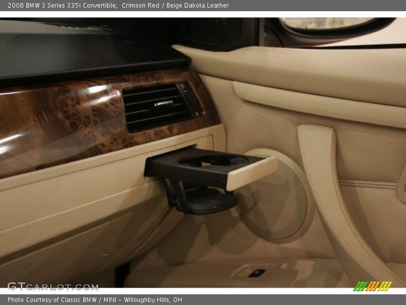 Crimson Red / Beige Dakota Leather 2008 BMW 3 Series 335i Convertible