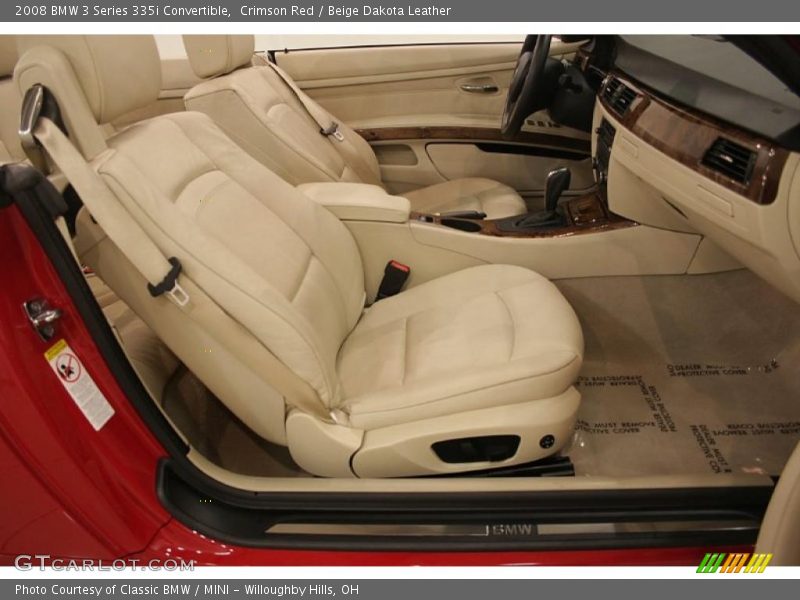 Crimson Red / Beige Dakota Leather 2008 BMW 3 Series 335i Convertible