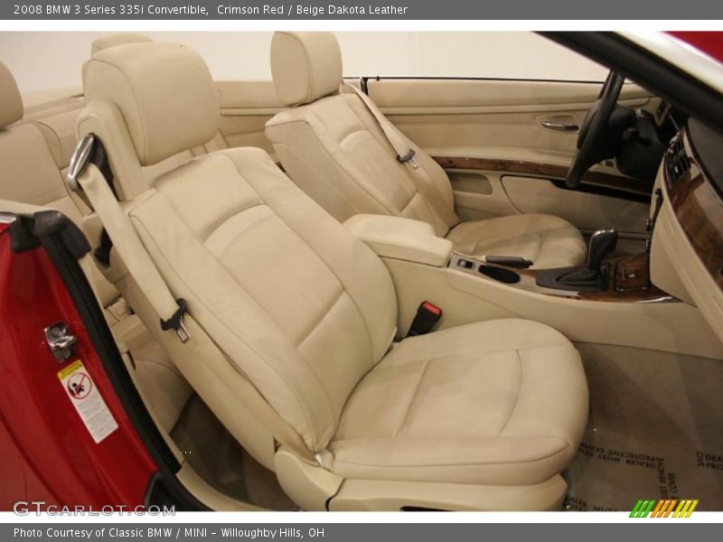 Crimson Red / Beige Dakota Leather 2008 BMW 3 Series 335i Convertible