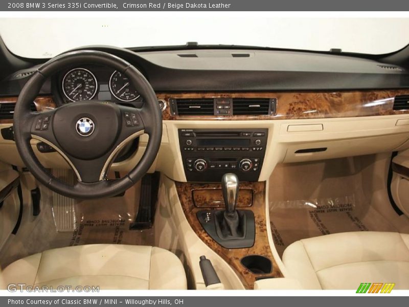 Crimson Red / Beige Dakota Leather 2008 BMW 3 Series 335i Convertible