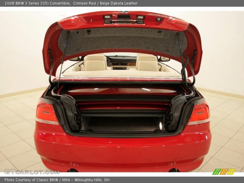 Crimson Red / Beige Dakota Leather 2008 BMW 3 Series 335i Convertible