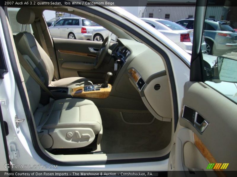 Ibis White / Cardamom Beige 2007 Audi A6 3.2 quattro Sedan