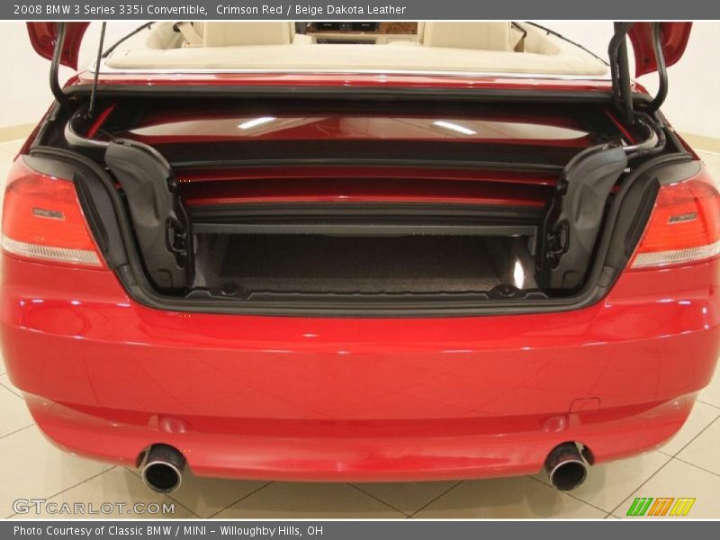 Crimson Red / Beige Dakota Leather 2008 BMW 3 Series 335i Convertible
