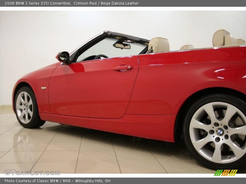Crimson Red / Beige Dakota Leather 2008 BMW 3 Series 335i Convertible