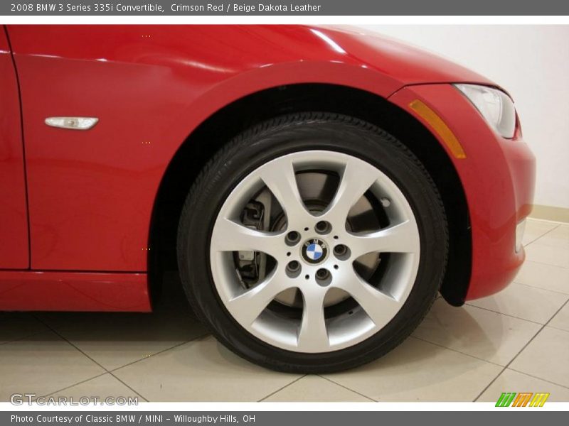 Crimson Red / Beige Dakota Leather 2008 BMW 3 Series 335i Convertible