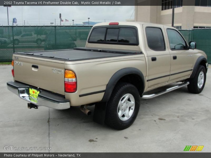 Mystic Gold Metallic / Oak 2002 Toyota Tacoma V6 PreRunner Double Cab