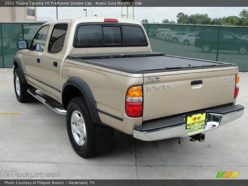 Mystic Gold Metallic / Oak 2002 Toyota Tacoma V6 PreRunner Double Cab