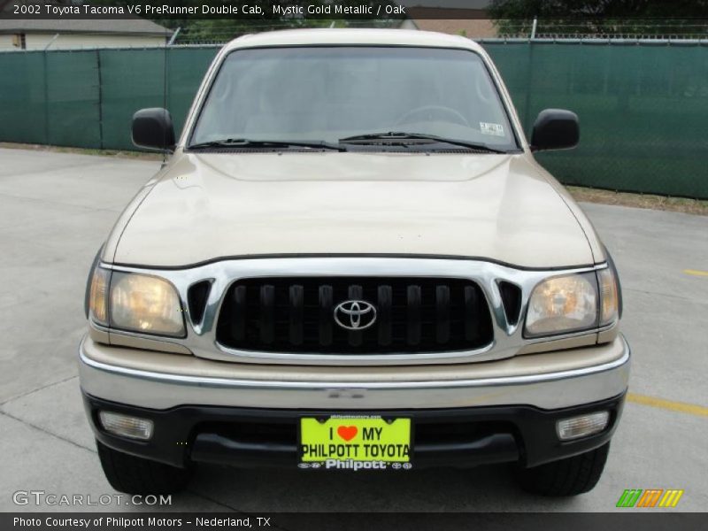 Mystic Gold Metallic / Oak 2002 Toyota Tacoma V6 PreRunner Double Cab