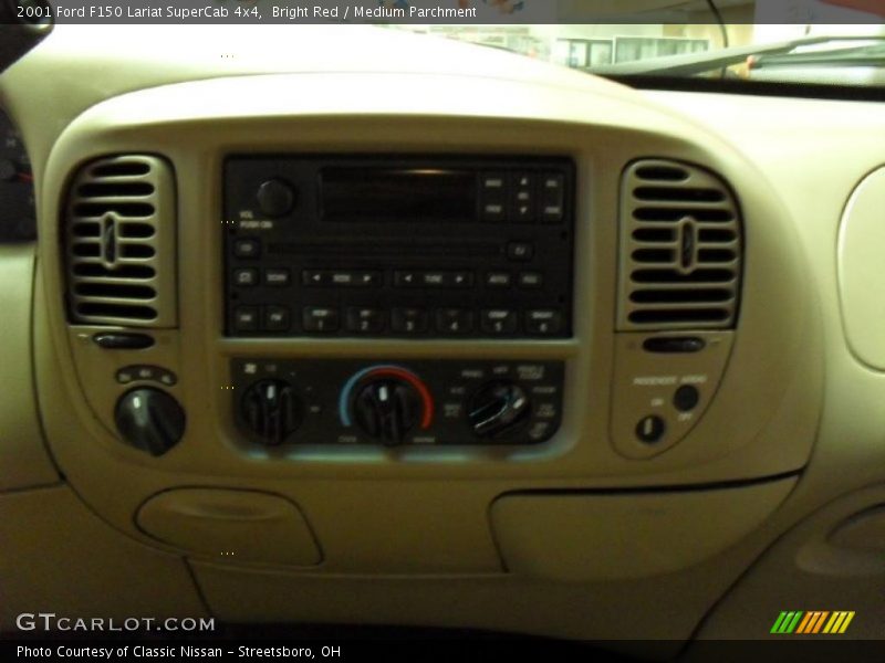Bright Red / Medium Parchment 2001 Ford F150 Lariat SuperCab 4x4
