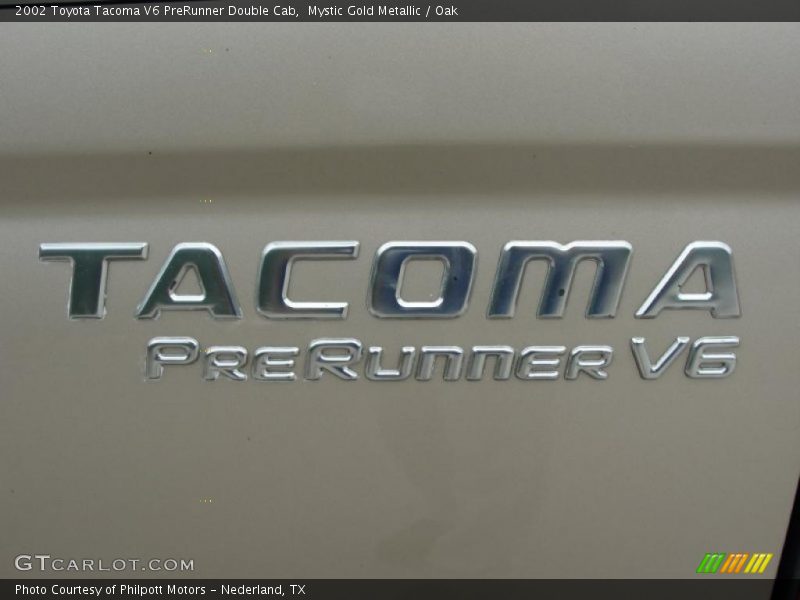 Mystic Gold Metallic / Oak 2002 Toyota Tacoma V6 PreRunner Double Cab