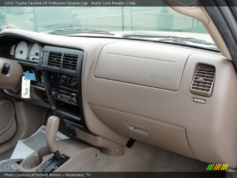 Mystic Gold Metallic / Oak 2002 Toyota Tacoma V6 PreRunner Double Cab