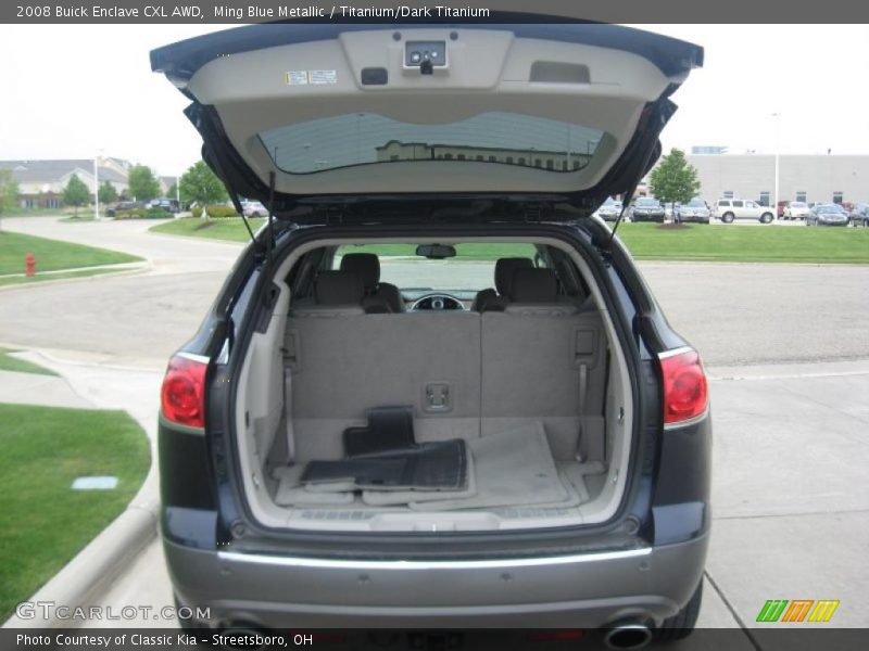 Ming Blue Metallic / Titanium/Dark Titanium 2008 Buick Enclave CXL AWD