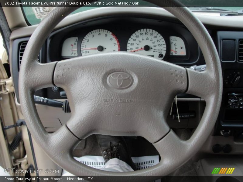 Mystic Gold Metallic / Oak 2002 Toyota Tacoma V6 PreRunner Double Cab