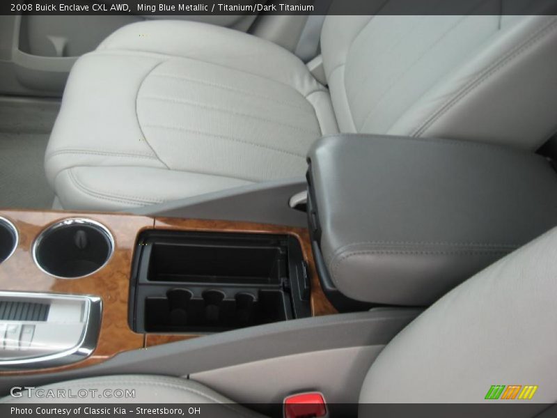 Ming Blue Metallic / Titanium/Dark Titanium 2008 Buick Enclave CXL AWD