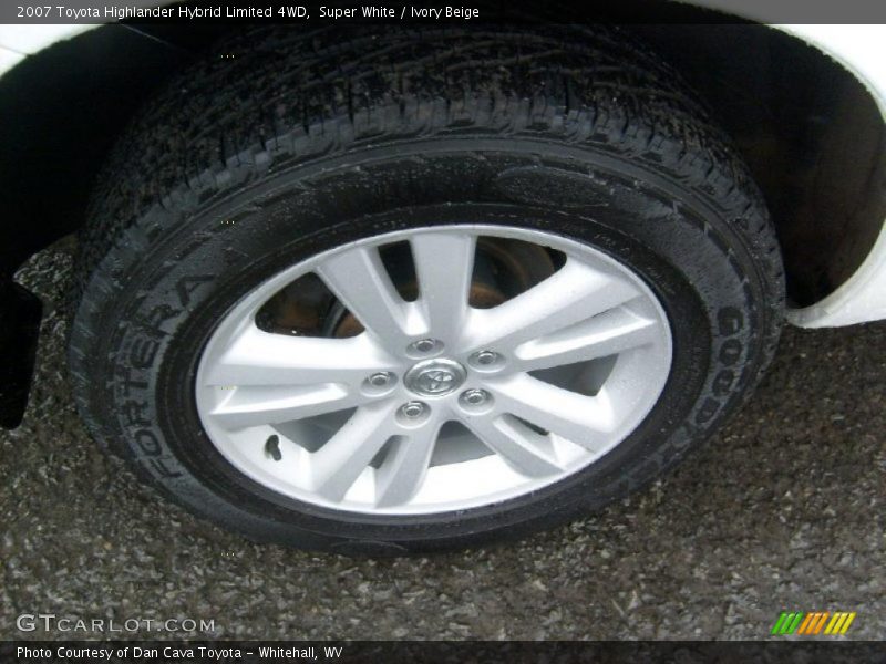 Super White / Ivory Beige 2007 Toyota Highlander Hybrid Limited 4WD