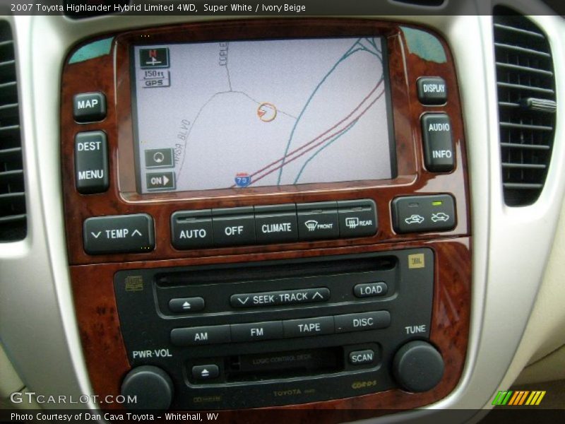 Super White / Ivory Beige 2007 Toyota Highlander Hybrid Limited 4WD