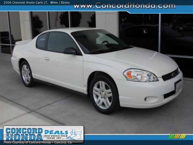 White / Ebony 2006 Chevrolet Monte Carlo LT