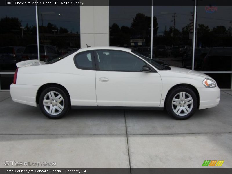 White / Ebony 2006 Chevrolet Monte Carlo LT