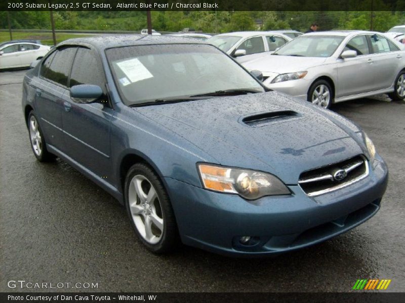 Atlantic Blue Pearl / Charcoal Black 2005 Subaru Legacy 2.5 GT Sedan