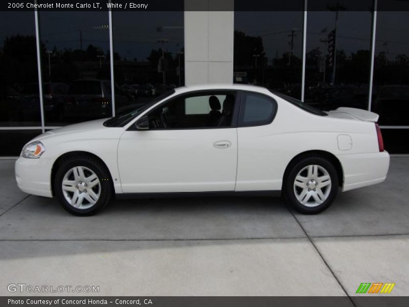 White / Ebony 2006 Chevrolet Monte Carlo LT