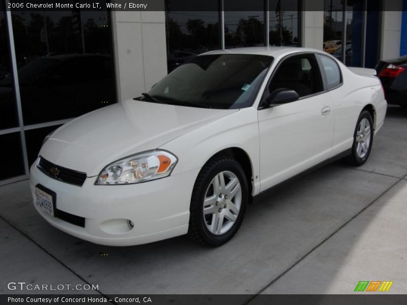 White / Ebony 2006 Chevrolet Monte Carlo LT