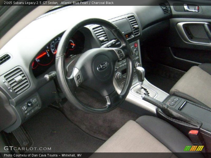 Atlantic Blue Pearl / Charcoal Black 2005 Subaru Legacy 2.5 GT Sedan