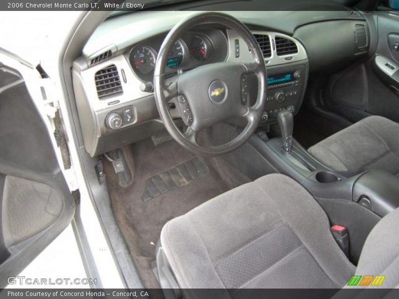 White / Ebony 2006 Chevrolet Monte Carlo LT