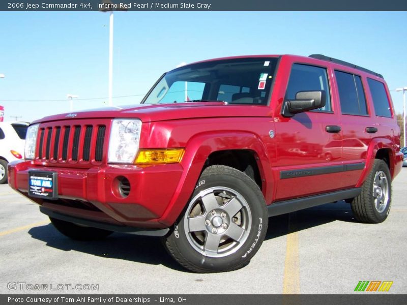 Inferno Red Pearl / Medium Slate Gray 2006 Jeep Commander 4x4