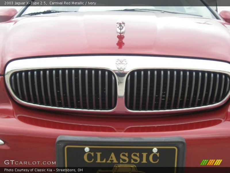 Carnival Red Metallic / Ivory 2003 Jaguar X-Type 2.5