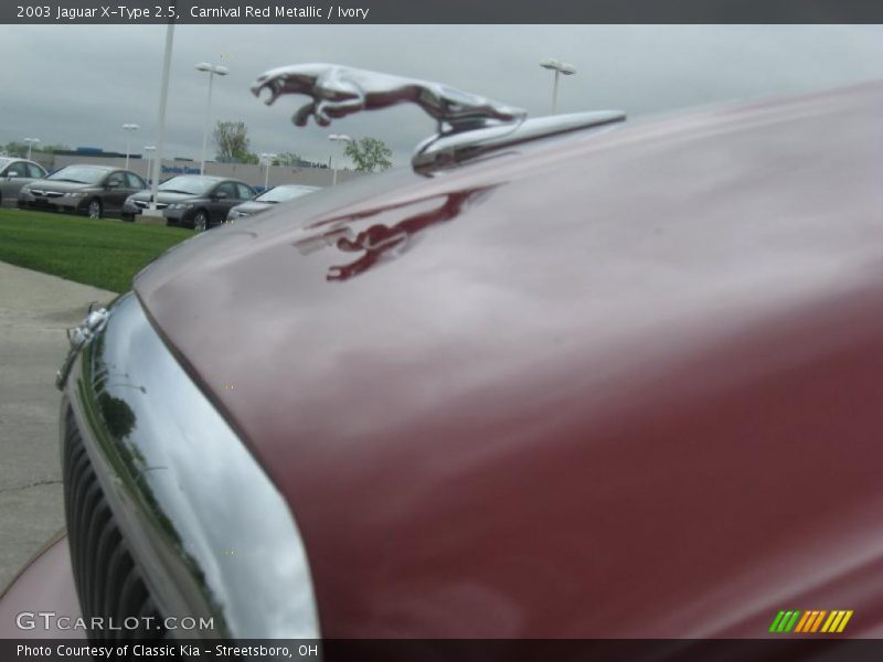Carnival Red Metallic / Ivory 2003 Jaguar X-Type 2.5
