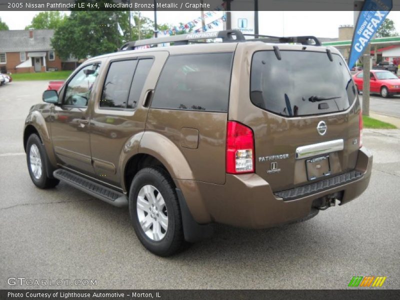 Woodland Bronze Metallic / Graphite 2005 Nissan Pathfinder LE 4x4