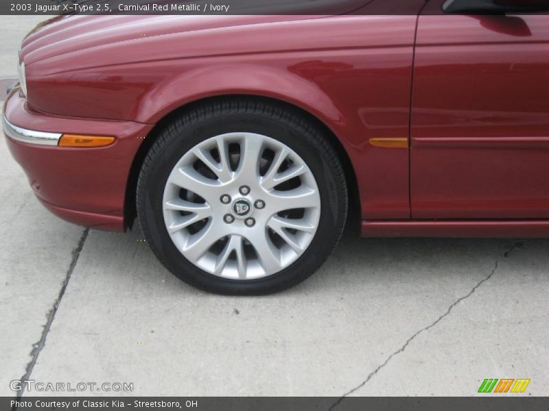 Carnival Red Metallic / Ivory 2003 Jaguar X-Type 2.5