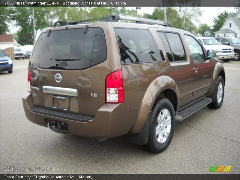 Woodland Bronze Metallic / Graphite 2005 Nissan Pathfinder LE 4x4