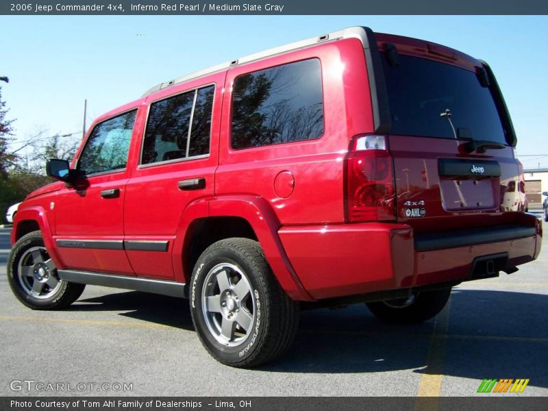 Inferno Red Pearl / Medium Slate Gray 2006 Jeep Commander 4x4