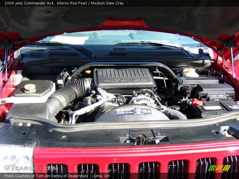 Inferno Red Pearl / Medium Slate Gray 2006 Jeep Commander 4x4