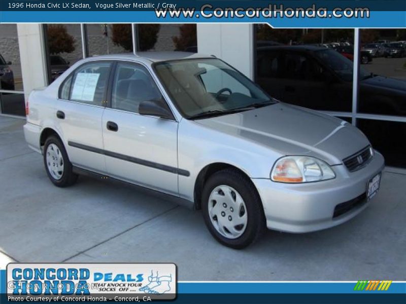 Vogue Silver Metallic / Gray 1996 Honda Civic LX Sedan