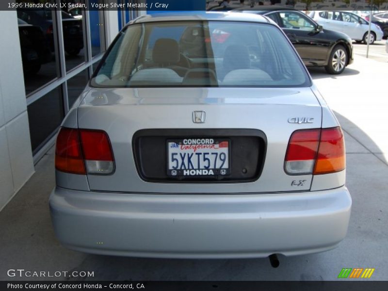 Vogue Silver Metallic / Gray 1996 Honda Civic LX Sedan