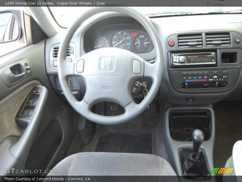 Vogue Silver Metallic / Gray 1996 Honda Civic LX Sedan