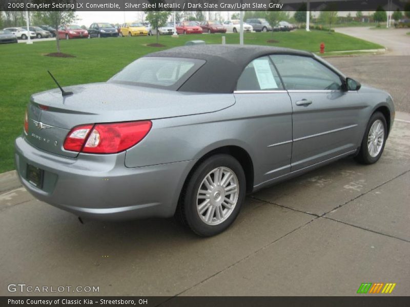 Silver Steel Metallic / Dark Slate Gray/Light Slate Gray 2008 Chrysler Sebring LX Convertible