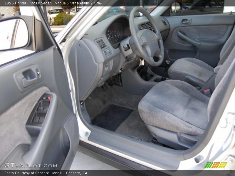 Vogue Silver Metallic / Gray 1996 Honda Civic LX Sedan