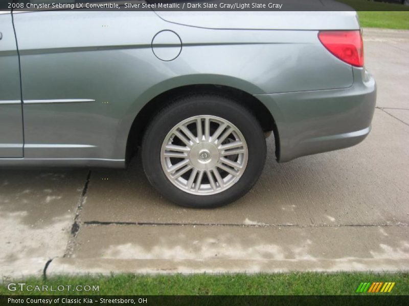 Silver Steel Metallic / Dark Slate Gray/Light Slate Gray 2008 Chrysler Sebring LX Convertible