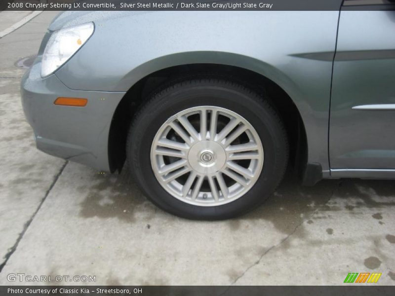 Silver Steel Metallic / Dark Slate Gray/Light Slate Gray 2008 Chrysler Sebring LX Convertible