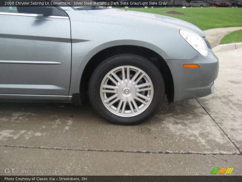 Silver Steel Metallic / Dark Slate Gray/Light Slate Gray 2008 Chrysler Sebring LX Convertible